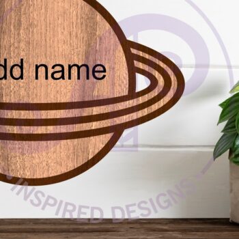 Intra απο ξύλο plywood 3mm-4mm πάχος – Πλανήτης περίγραμμα δύο επιπέδων όνομα Δίασταση  20x20 cm INTRAFABR-111174664 - Image 2