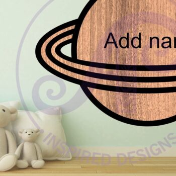 Intra απο ξύλο plywood 3mm-4mm πάχος – Πλανήτης περίγραμμα δύο επιπέδων όνομα Δίασταση  20x20 cm INTRAFABR-111174664 - Image 3