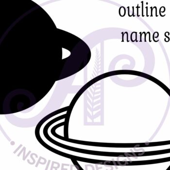 Intra απο ξύλο plywood 3mm-4mm πάχος – Πλανήτης περίγραμμα δύο επιπέδων όνομα Δίασταση  20x20 cm INTRAFABR-111174664 - Image 4