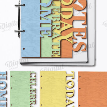 Intra απο ξύλο plywood 3mm-4mm πάχος – Planner Dividers Bundle Cut Laser Δίασταση 20x20 cm INTRAFABR-123357207 - Image 10