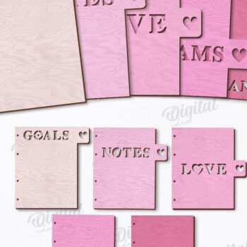 Intra απο ξύλο plywood 3mm-4mm πάχος – Planner Dividers Cut Laser Δίασταση 20x20 cm INTRAFABR-123494645 - Image 1