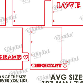 Intra απο ξύλο plywood 3mm-4mm πάχος – Planner Dividers Cut Laser Δίασταση 20x20 cm INTRAFABR-123494645 - Image 2