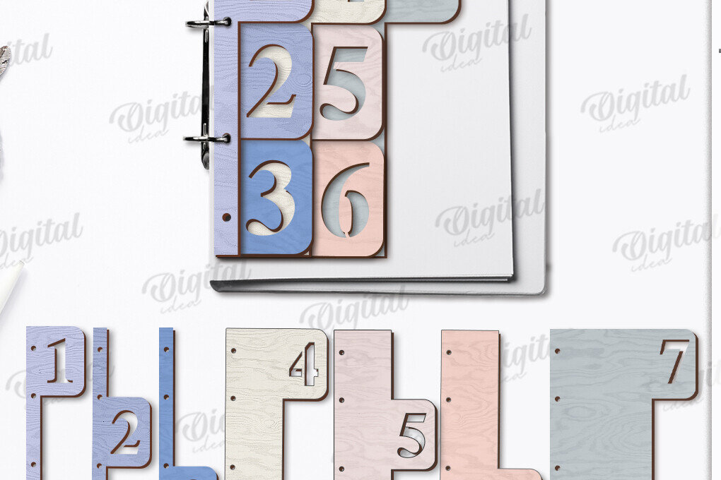 Intra απο ξύλο plywood 3mm-4mm πάχος – Planner Dividers Cut Laser Δίασταση  20x20 cm INTRAFABR-123494773