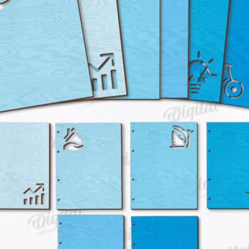 Intra απο ξύλο plywood 3mm-4mm πάχος – Planner Dividers Cut Laser Δίασταση  20x20 cm INTRAFABR-123494852 - Image 1