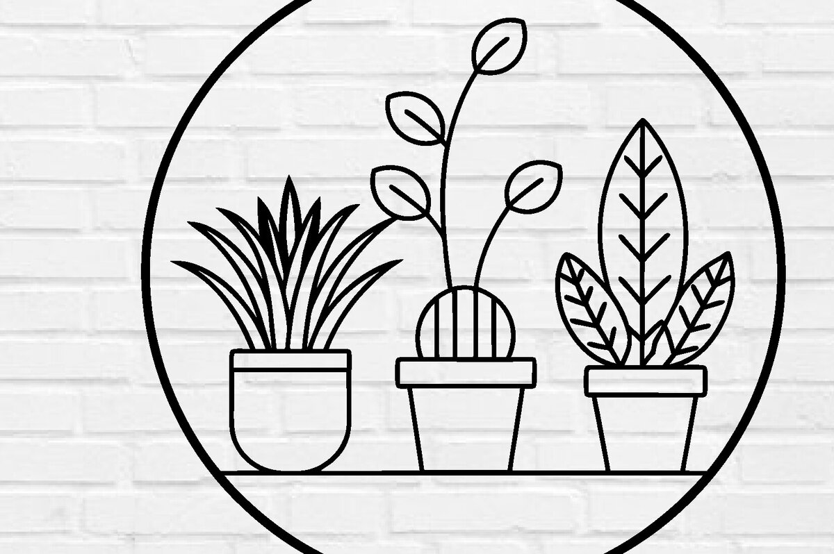 Intra απο ξύλο plywood 3mm-4mm πάχος – Αρχεία κοπής με λέιζερ τέχνης τοίχου φυτών λουλουδιών Δίασταση  40x30 cm INTRAFABR-100954041