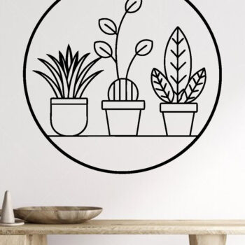 Intra απο ξύλο plywood 3mm-4mm πάχος – Αρχεία κοπής με λέιζερ τέχνης τοίχου φυτών λουλουδιών Δίασταση  40x30 cm INTRAFABR-100954041 - Image 2