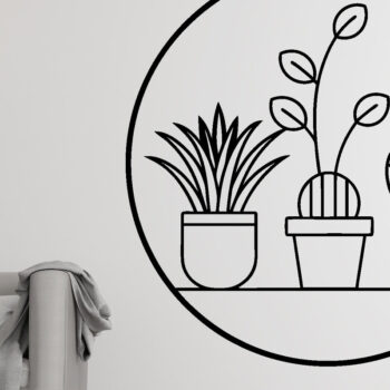 Intra απο ξύλο plywood 3mm-4mm πάχος – Αρχεία κοπής με λέιζερ τέχνης τοίχου φυτών λουλουδιών Δίασταση  40x30 cm INTRAFABR-100954041 - Image 3