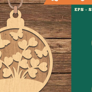 Intra απο ξύλο plywood 3mm-4mm πάχος – Φυτικό στολίδι με 3 Δίασταση  20x20 cm INTRAFABR-109982796 - Image 1