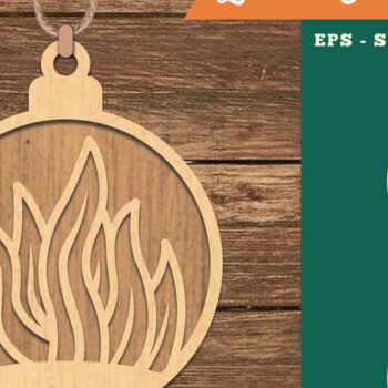 Intra απο ξύλο plywood 3mm-4mm πάχος – Φυτικό στολίδι με 5 Δίασταση  20x20 cm INTRAFABR-109982833 - Image 1