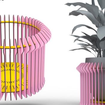 Intra απο ξύλο plywood 3mm-4mm πάχος – Κάλυμμα γλάστρας φυτών | Αρχείο κοπής με λέιζερ | Δίασταση  20x20 cm INTRAFABR-88021267 - Image 1