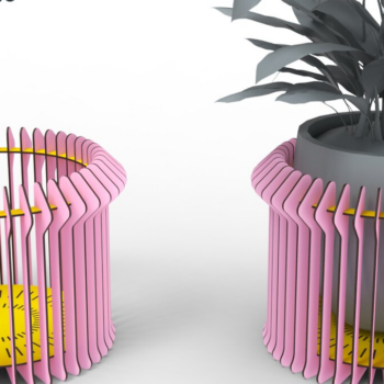 Intra απο ξύλο plywood 3mm-4mm πάχος – Κάλυμμα γλάστρας φυτών | Αρχείο κοπής με λέιζερ | Δίασταση  20x20 cm INTRAFABR-88021267 - Image 3