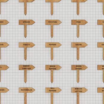 Intra απο ξύλο plywood 3mm-4mm πάχος – Πακέτο πασσάλων φυτών, δείκτης φυτών Δίασταση  20x20 cm INTRAFABR-39959842 - Image 1