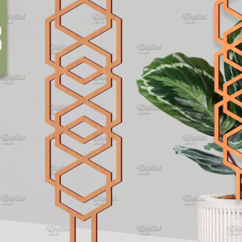 Intra απο ξύλο plywood 3mm-4mm πάχος – Φυτό Καφασωτό Πακέτο. Stakes Lasercut Δίασταση 20x20 cm INTRAFABR-85217418 - Image 4