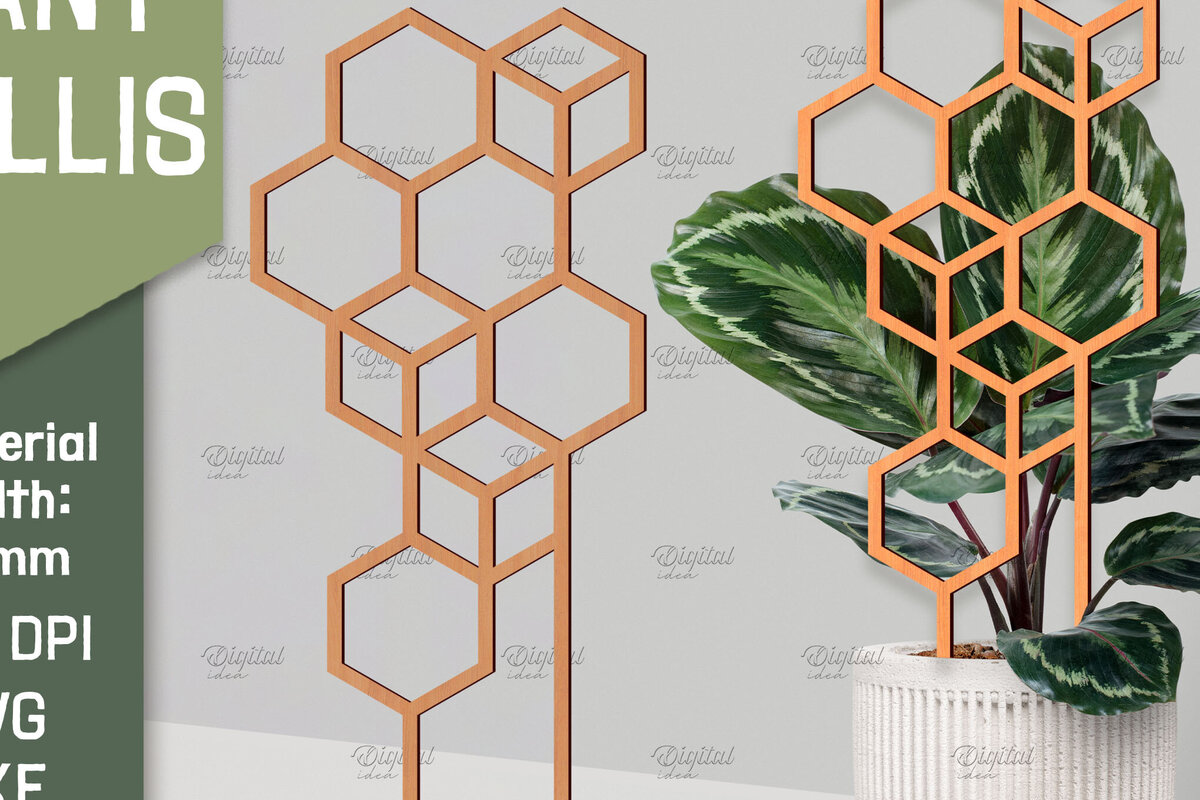 Intra απο ξύλο plywood 3mm-4mm πάχος – Plant Trellis Plant Stakes Δίασταση  20x20 cm INTRAFABR-85136139