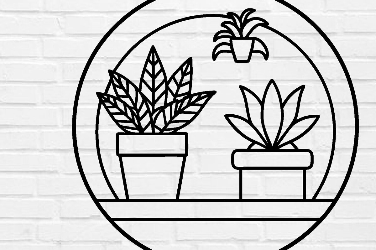 Intra απο ξύλο plywood 3mm-4mm πάχος – Αρχείο κοπής με λέιζερ τοίχου φυτών,DXF Δίασταση  40x30 cm INTRAFABR-100953625