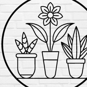 Intra απο ξύλο plywood 3mm-4mm πάχος – Αρχεία κοπής με λέιζερ τέχνης τοίχου φυτών Δίασταση 40x30 cm INTRAFABR-100953917