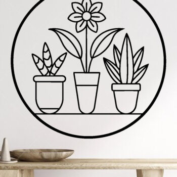 Intra απο ξύλο plywood 3mm-4mm πάχος – Αρχεία κοπής με λέιζερ τέχνης τοίχου φυτών Δίασταση  40x30 cm INTRAFABR-100953917 - Image 2