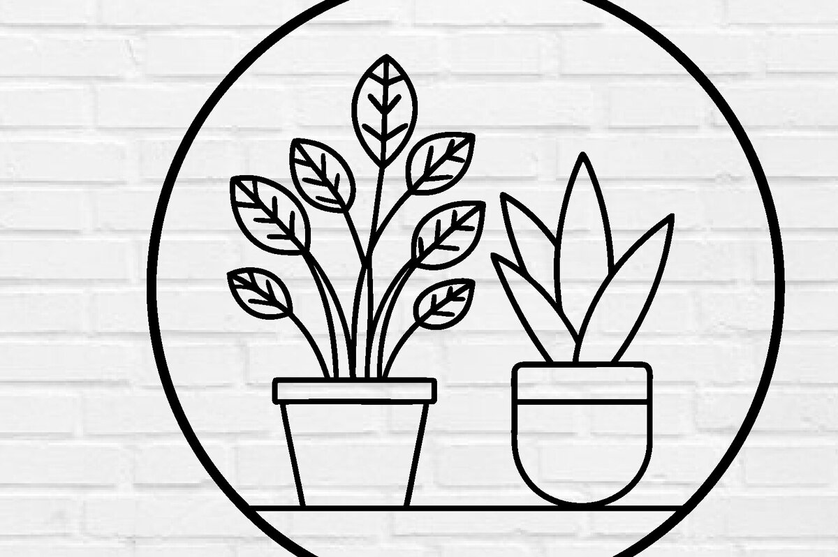 Intra απο ξύλο plywood 3mm-4mm πάχος – Αρχεία κοπής με λέιζερ τέχνης τοίχου φυτών Δίασταση  40x30 cm INTRAFABR-100954164