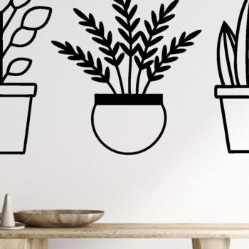 Intra απο ξύλο plywood 3mm-4mm πάχος – Αρχεία κοπής με λέιζερ τέχνης τοίχου φυτών Δίασταση  40x30 cm INTRAFABR-100954209 - Image 2