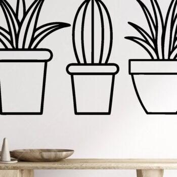 Intra απο ξύλο plywood 3mm-4mm πάχος – Αρχεία κοπής με λέιζερ τέχνης τοίχου φυτών Δίασταση  40x30 cm INTRAFABR-100953480 - Image 2