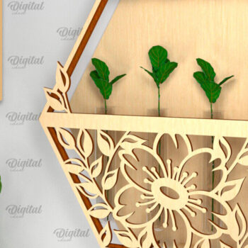 Intra απο ξύλο plywood 3mm-4mm πάχος – επίτοιχη οθόνη φυτών Δίασταση  20x20 cm INTRAFABR-93222694 - Image 1