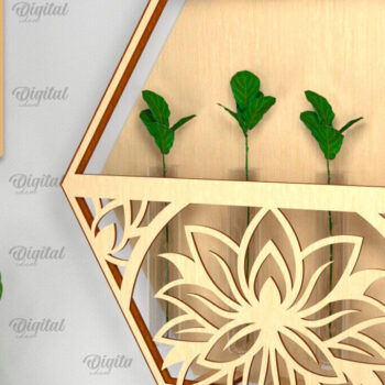 Intra απο ξύλο plywood 3mm-4mm πάχος – επίτοιχη οθόνη φυτών Δίασταση  20x20 cm INTRAFABR-93222740 - Image 1