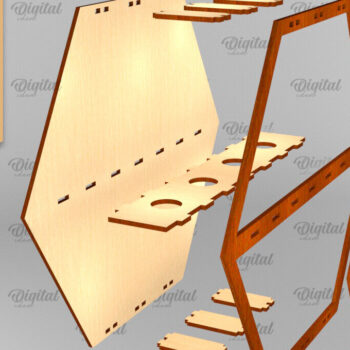 Intra απο ξύλο plywood 3mm-4mm πάχος – Πακέτο με επίτοιχη οθόνη φυτών Δίασταση  20x20 cm INTRAFABR-93308318 - Image 2