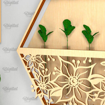 Intra απο ξύλο plywood 3mm-4mm πάχος – Πακέτο με επίτοιχη οθόνη φυτών Δίασταση  20x20 cm INTRAFABR-93308318 - Image 4