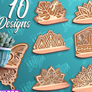 Intra απο ξύλο plywood 3mm-4mm πάχος – Πακέτο σχεδίασης ραφιών τοίχου φυτών με Δίασταση  40x30 cm INTRAFABR-95973213