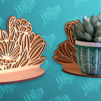 Intra απο ξύλο plywood 3mm-4mm πάχος – Πακέτο σχεδίασης ραφιών τοίχου φυτών με Δίασταση  40x30 cm INTRAFABR-95973213 - Image 2