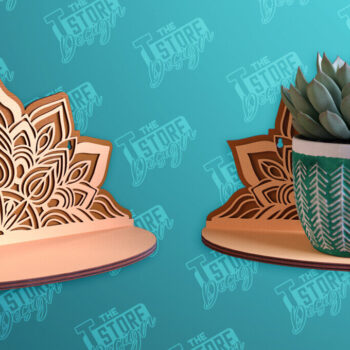 Intra απο ξύλο plywood 3mm-4mm πάχος – Πακέτο σχεδίασης ραφιών τοίχου φυτών με Δίασταση  40x30 cm INTRAFABR-95973213 - Image 5