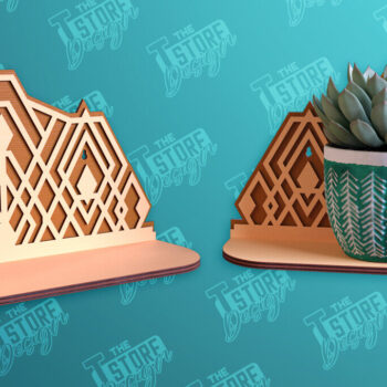 Intra απο ξύλο plywood 3mm-4mm πάχος – Πακέτο σχεδίασης ραφιών τοίχου φυτών με Δίασταση  40x30 cm INTRAFABR-95973213 - Image 7