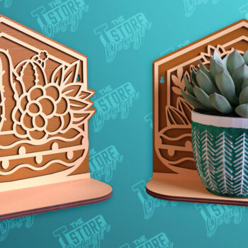 Intra απο ξύλο plywood 3mm-4mm πάχος – Πακέτο σχεδίασης ραφιών τοίχου φυτών με Δίασταση  40x30 cm INTRAFABR-95973213 - Image 9