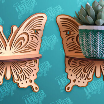 Intra απο ξύλο plywood 3mm-4mm πάχος – Πακέτο σχεδίασης ραφιών τοίχου φυτών με Δίασταση  40x30 cm INTRAFABR-95973213 - Image 10