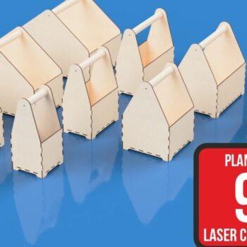 Intra απο ξύλο plywood 3mm-4mm πάχος – Κουτί φυτευτής για λουλούδια Δίασταση  20x20 cm INTRAFABR-119376753 - Image 1