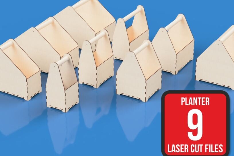 Intra απο ξύλο plywood 3mm-4mm πάχος – Κουτί φυτευτής για λουλούδια Δίασταση  20x20 cm INTRAFABR-119376753