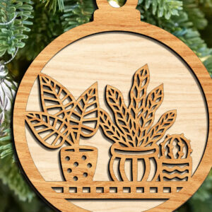 Intra απο ξύλο plywood 3mm-4mm πάχος – Φυτά σε γλάστρες Στολίδι Δίασταση  20x20 cm INTRAFABR-104705734