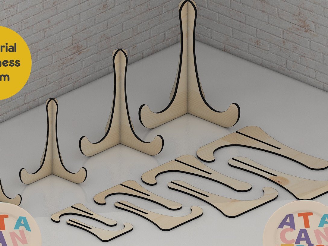 Intra απο ξύλο plywood 3mm-4mm πάχος – Βάση πλαισιοθήκης / Βάση στήριξης πλαισίου Δίασταση  20x20 cm INTRAFABR-42956878