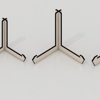 Intra απο ξύλο plywood 3mm-4mm πάχος – Βάσεις για πιάτα, θήκες για φωτογραφίες οθόνης Δίασταση 20x20 cm INTRAFABR-33969924 - Image 1