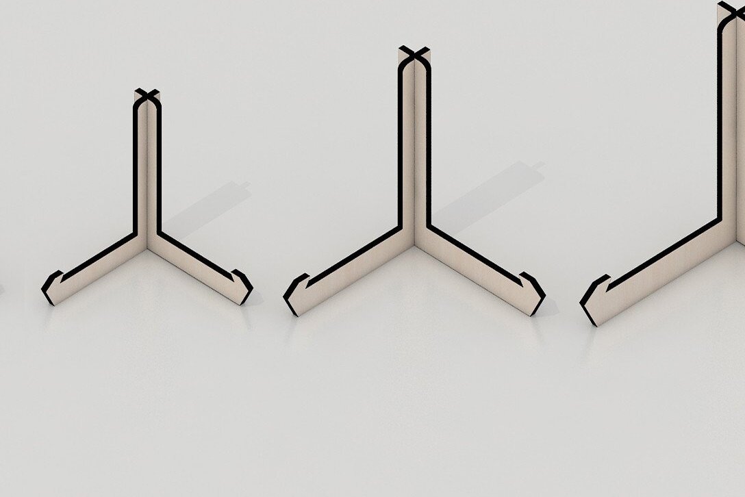 Intra απο ξύλο plywood 3mm-4mm πάχος – Βάσεις για πιάτα, θήκες για φωτογραφίες οθόνης Δίασταση  20x20 cm INTRAFABR-33969924