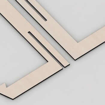 Intra απο ξύλο plywood 3mm-4mm πάχος – Βάσεις για πιάτα, θήκες για φωτογραφίες οθόνης Δίασταση 20x20 cm INTRAFABR-33969924 - Image 2