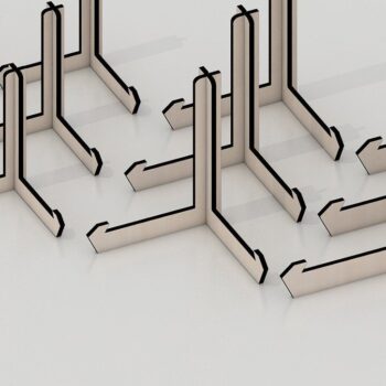 Intra απο ξύλο plywood 3mm-4mm πάχος – Βάσεις για πιάτα, θήκες για φωτογραφίες οθόνης Δίασταση 20x20 cm INTRAFABR-33969924 - Image 3