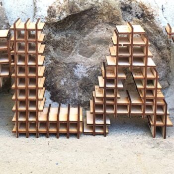 Intra απο ξύλο plywood 3mm-4mm πάχος – PLAY Αποκοπή με λέιζερ Δίασταση  20x20 cm INTRAFABR-36871240 - Image 1