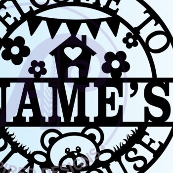 Intra απο ξύλο plywood 3mm-4mm πάχος – Πινακίδα ονόματος Playhouse Δίασταση 20x20 cm INTRAFABR-69447071 - Image 2