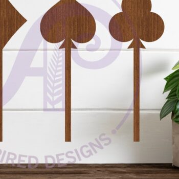 Intra απο ξύλο plywood 3mm-4mm πάχος – Παιγνιόχαρτα Cupcake Toppers, 4 σχέδια Δίασταση 20x20 cm INTRAFABR-92904400 - Image 2