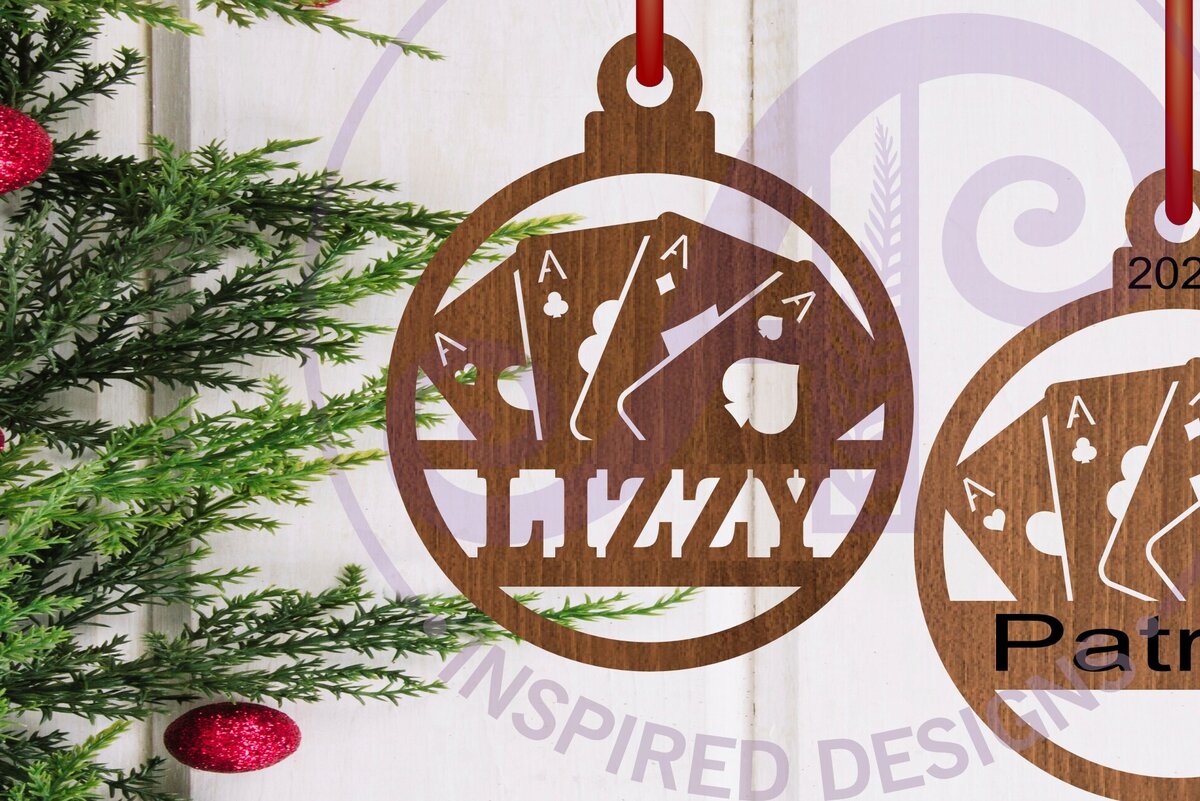 Intra απο ξύλο plywood 3mm-4mm πάχος – Παιγνιόχαρτα Χριστουγεννιάτικο Στολίδι Δίασταση  20x20 cm INTRAFABR-108545739