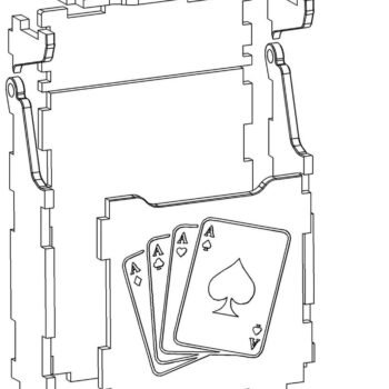 Intra απο ξύλο plywood 3mm-4mm πάχος – Παιγνιόχαρτο, Αρχείο κοπής με λέιζερ Δίασταση  20x20 cm INTRAFABR-42046644 - Image 5