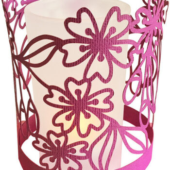 Intra απο ξύλο plywood 3mm-4mm πάχος – Plum Blossom Papercut Lantern Cut Δίασταση  20x20 cm INTRAFABR-26439842 - Image 1