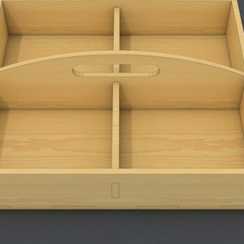 Intra απο ξύλο plywood 3mm-4mm πάχος – Δίσκος πρωινού κόντρα πλακέ Αρχεία κοπής με λέιζερ Δίασταση  20x20 cm INTRAFABR-37087713 - Image 2