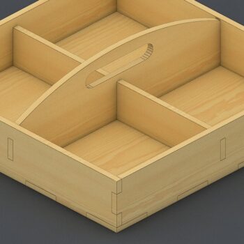 Intra απο ξύλο plywood 3mm-4mm πάχος – Δίσκος πρωινού κόντρα πλακέ Αρχεία κοπής με λέιζερ Δίασταση  20x20 cm INTRAFABR-37087713 - Image 3